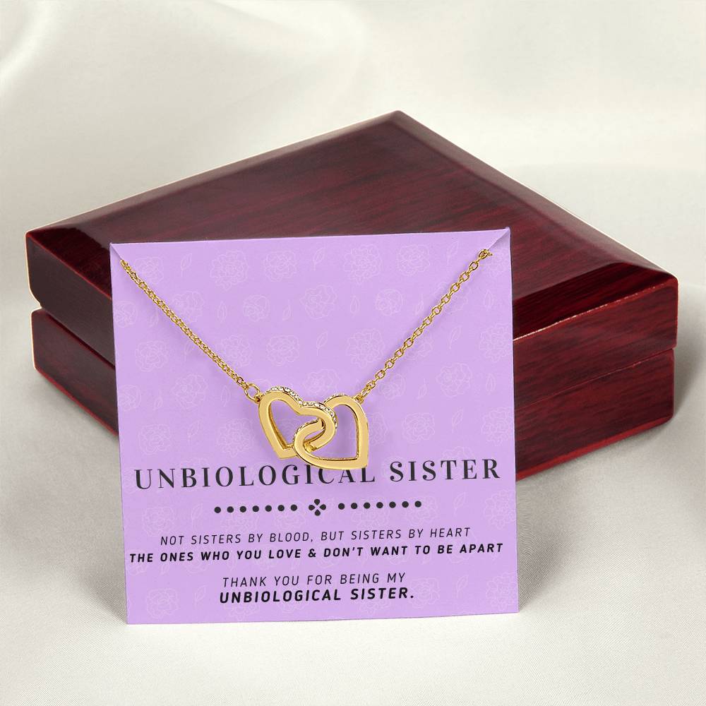 Sisters By Heart - Interlocking Heart Necklace Interlocking Hearts Necklace