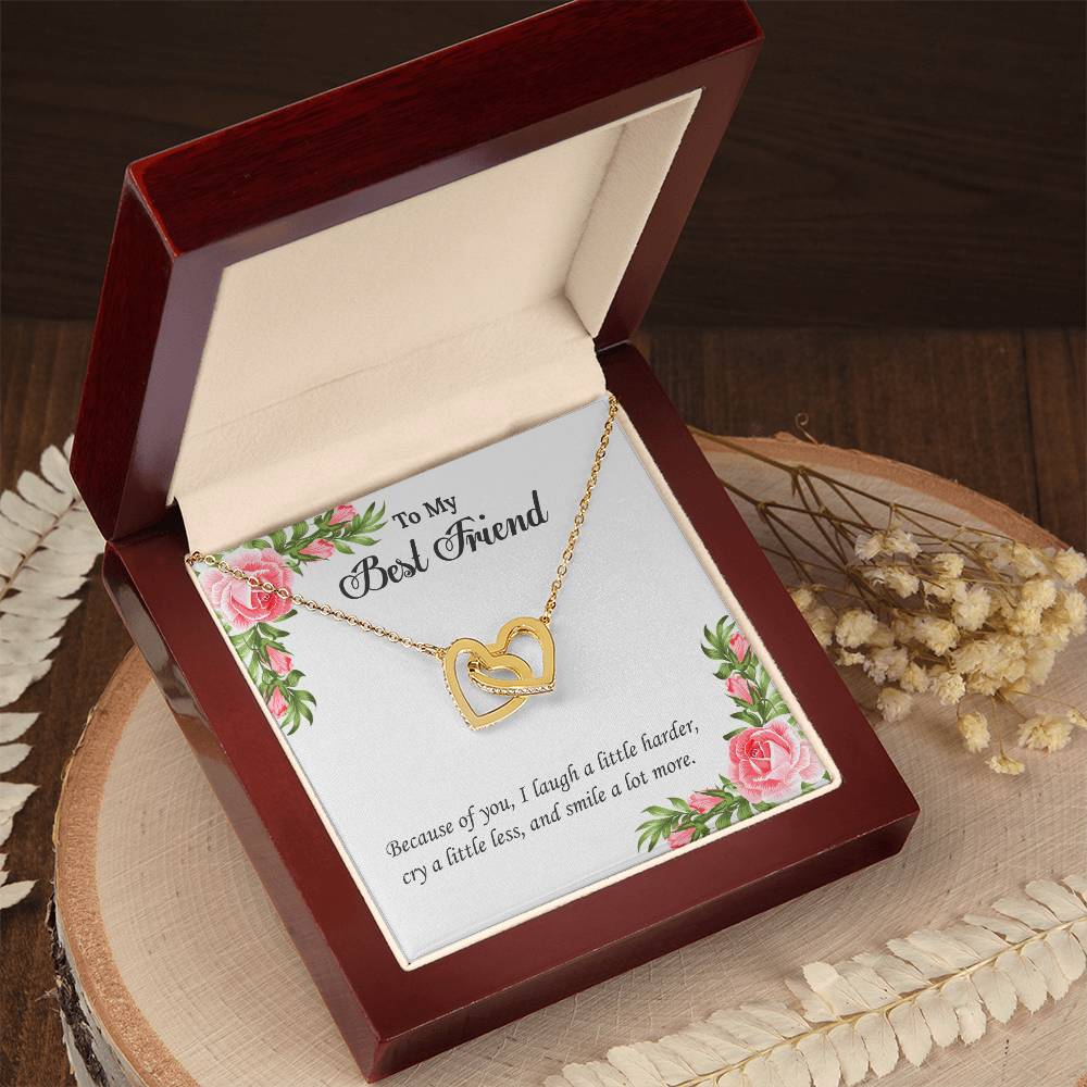 My Best Friend Unbiological Sister Necklace Soul Sister Sorority Sister Sister In Law Necklace Interlocking Hearts Necklace