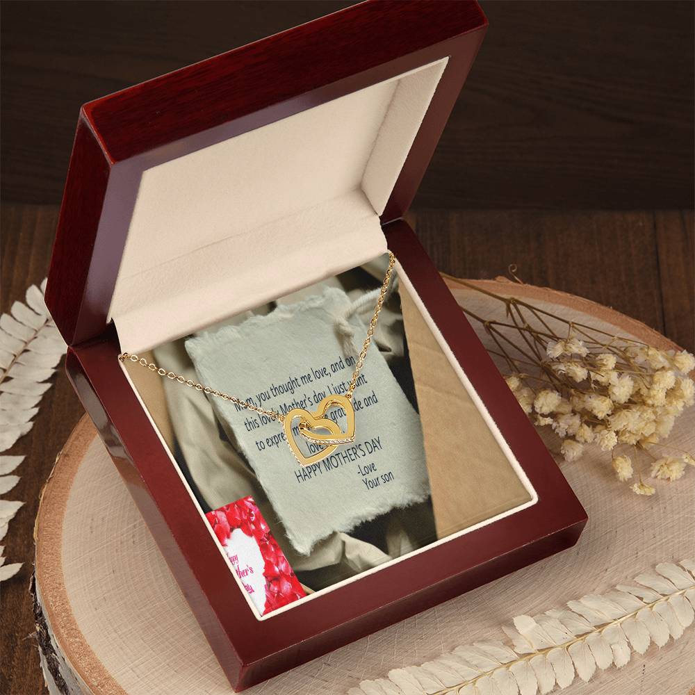 Happy Mother'S Dayike Mens Production Interlocking Hearts Necklace