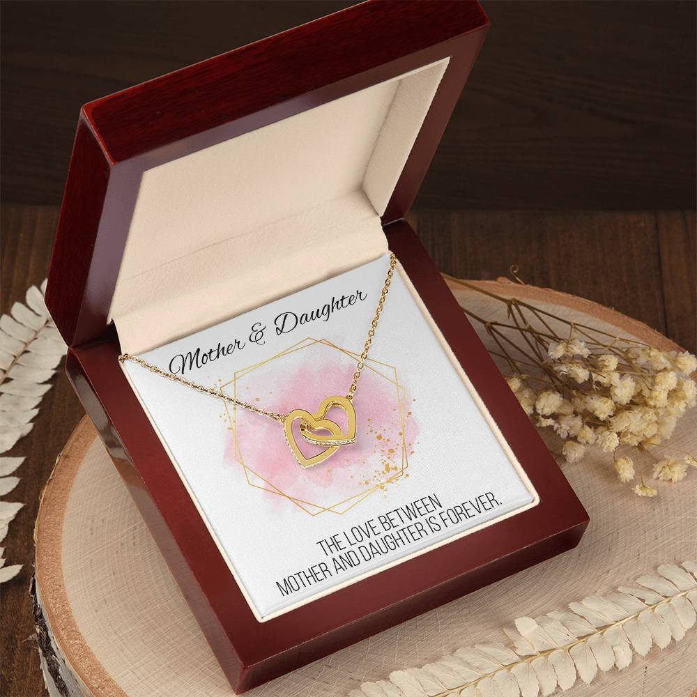 Mother And Daughter Sentimental Jewelry Necklace Gift For Mothers Day Gift For Daughter Birthday Presents For Mom Birthday Interlocking Hearts Necklace