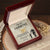 To My Daughter Two Hearts Interlocking Hearts Necklace