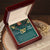 To My Daughter - Merry Christmas Interlocking Hearts Necklace