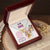 To My Mom Linked Hearts Necklace Gift From Son Interlocking Hearts Necklace