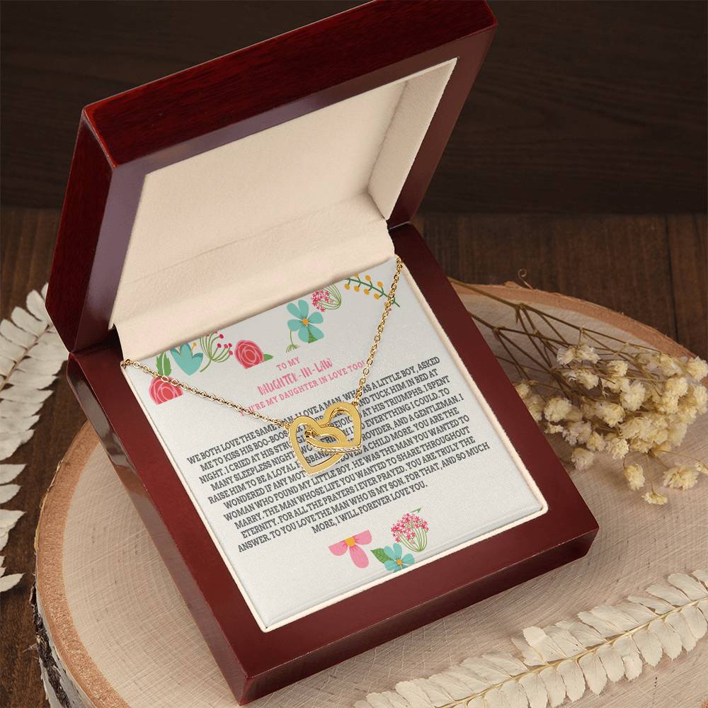 Daughter-In-Law Gift Necklace Necklace Dil Gift Gift For Daughter In Law Interlocking Hearts Necklace