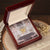 To My Daughter Sometimes It'S Heard To Find Words Interlocking Hearts Necklace