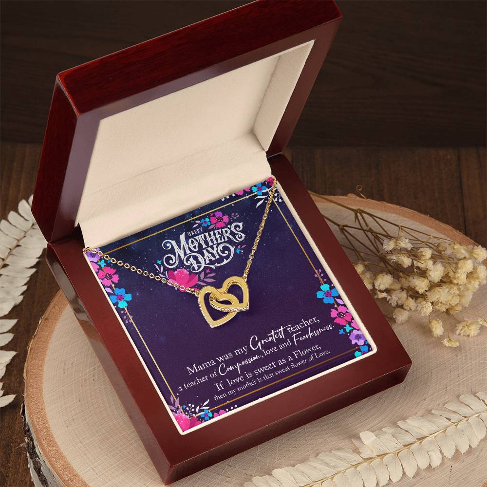 Happy Mother'S Day Interlocking Hearts Necklace