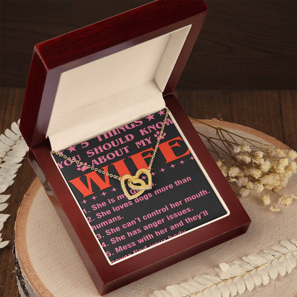 5 Things You Should Know About My Wife Interlocking Hearts Necklace