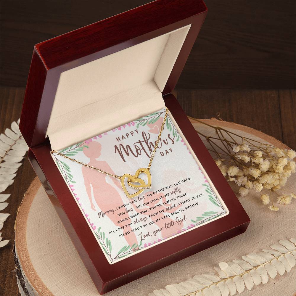 Interlocked Hearts Necklace - Happy Mother´S Day Interlocking Hearts Necklace
