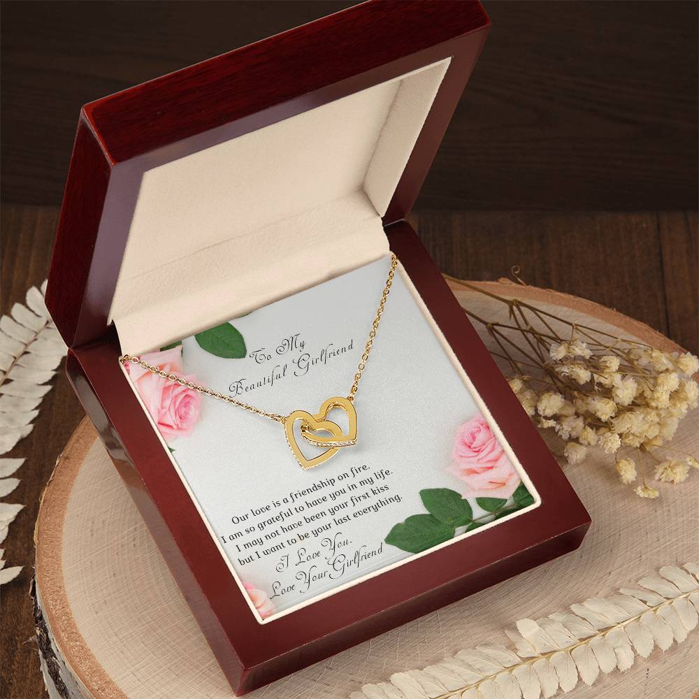 Girl To Girlfriend-Two Hearts Necklace-Our Love Is A. Interlocking Hearts Necklace