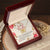To My Granddaughter From Grandpa - I Am Always Right There In Your Heart. Interlocking Hearts Necklace