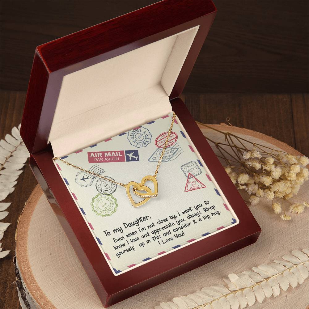 Gift For Daughter - Interlocking Heart Necklace Interlocking Hearts Necklace