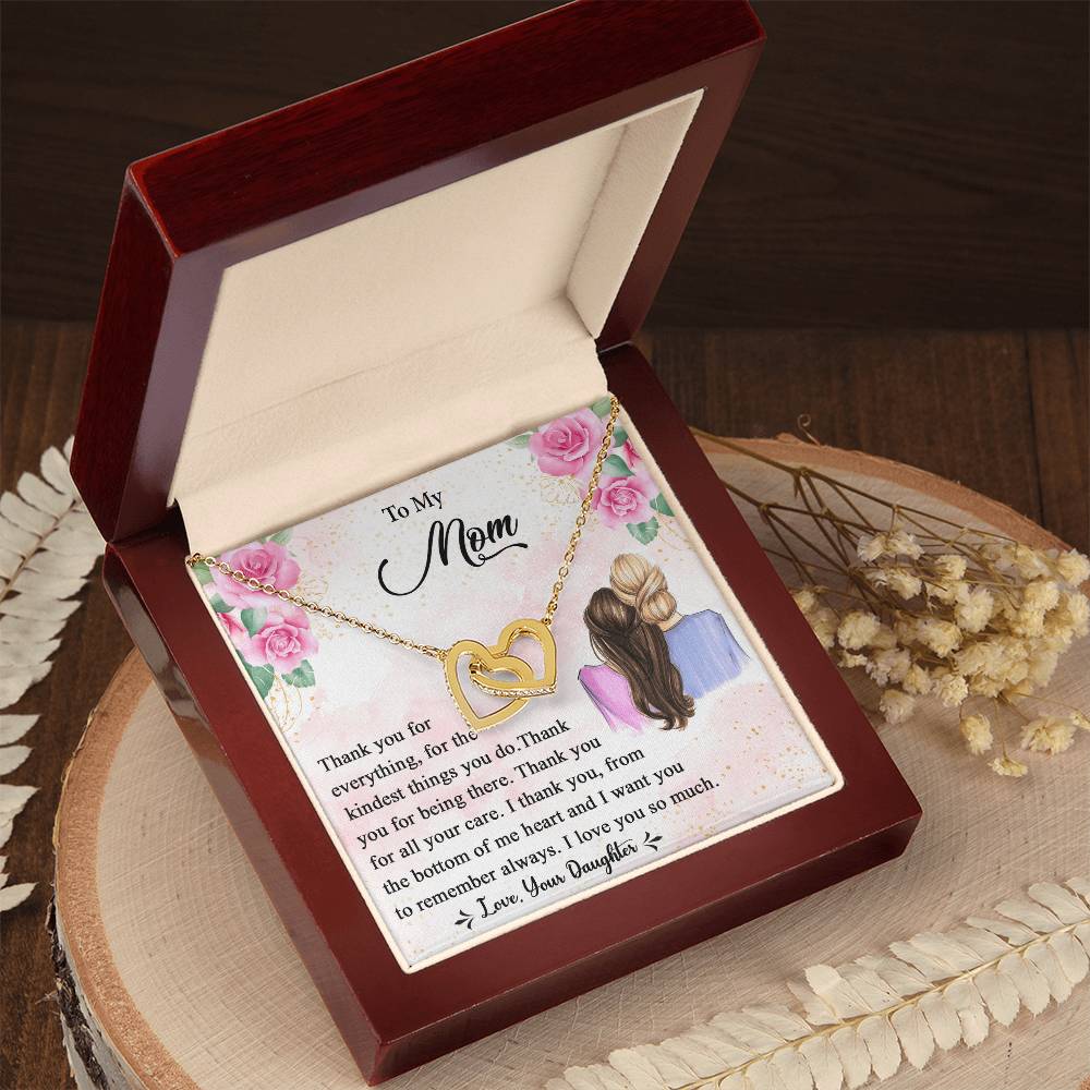 Mother'S Day Gift 2021 - Mother'S Day Gift Form Daughter Interlocking Hearts Necklace