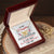 To My Daughter - Love Dad Interlocking Hearts Necklace