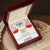To My Daughter - You Touched My Heart & Soul Interlocking Hearts Necklace