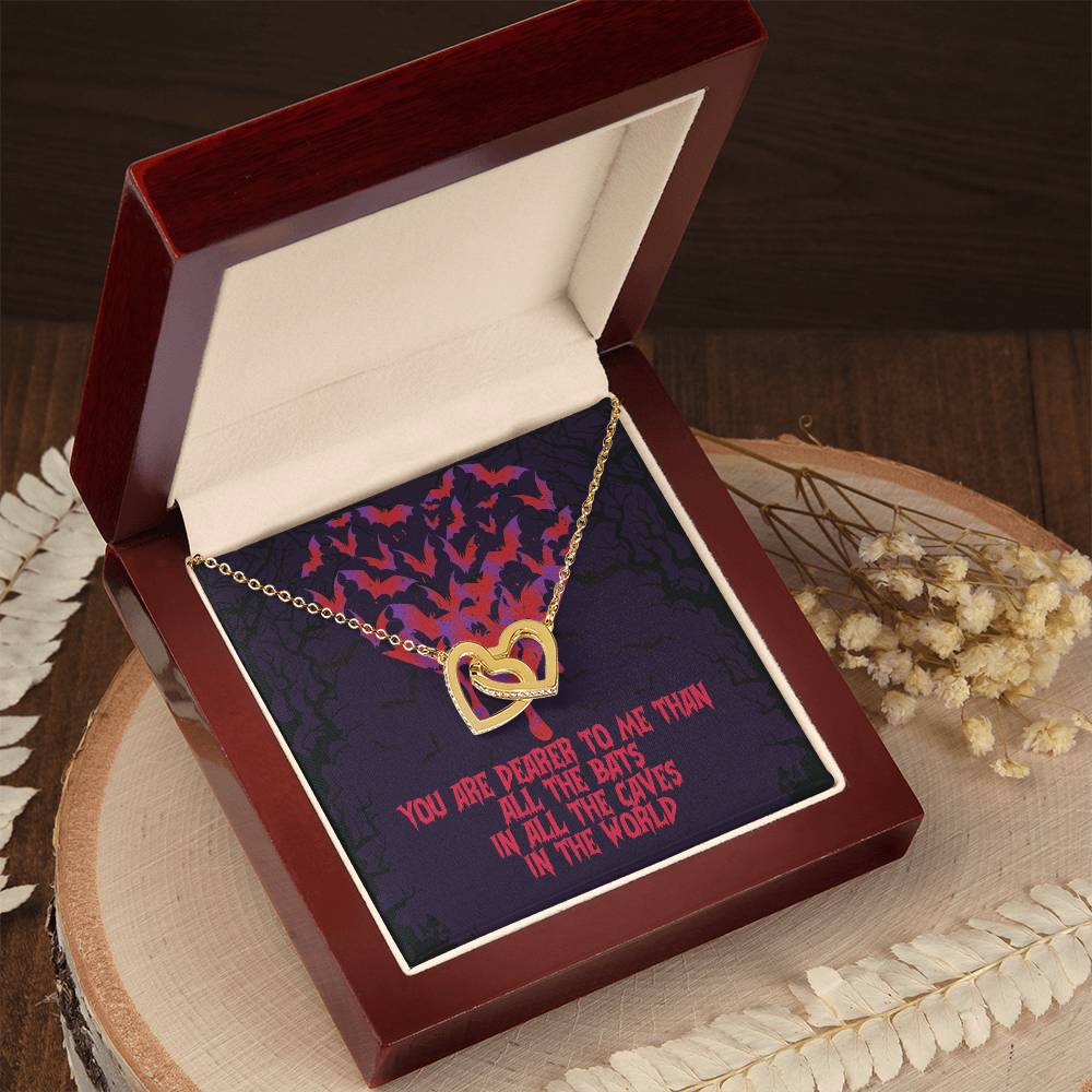 Dearer To Me Interlocking Interlocking Hearts Necklace