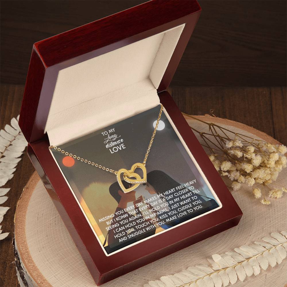 Interlocked Necklace For My Love Whom I Want To Hold Lifetime Interlocking Hearts Necklace