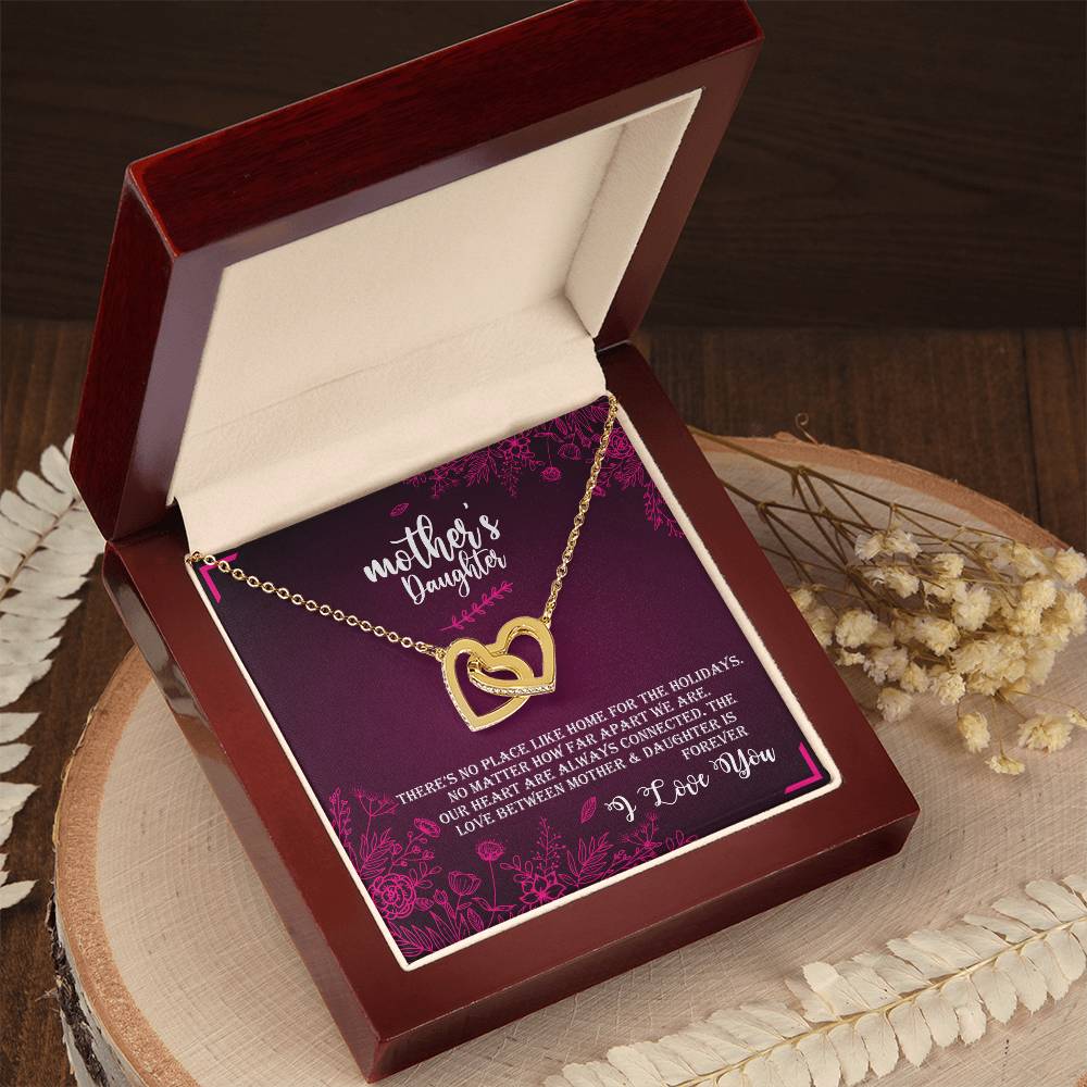 Mother & Daughter - Love Forever Interlocking Hearts Necklace
