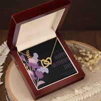 To My Best Mom Interlocking Hearts Necklace