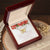 Mothers Day Creamy Roses Best Friends Interlocking Hearts Necklace