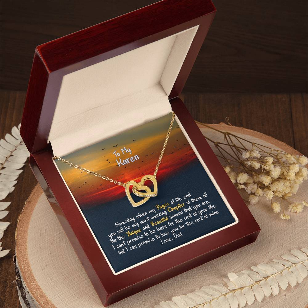 Hearts Karen Hearts Connected Interlocking Hearts Necklace