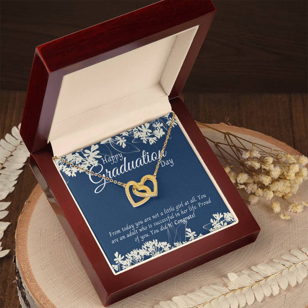 Gifts For Graduation Interlocking Hearts Necklace