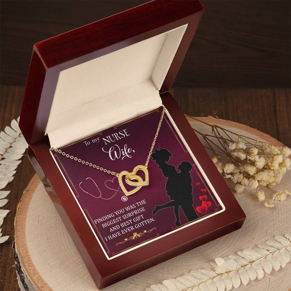 Interlocking Hearts Necklace Nurse Graduation Gift Nurse Gift Nurse Necklace Future Nurse Gift Gift For Nurse