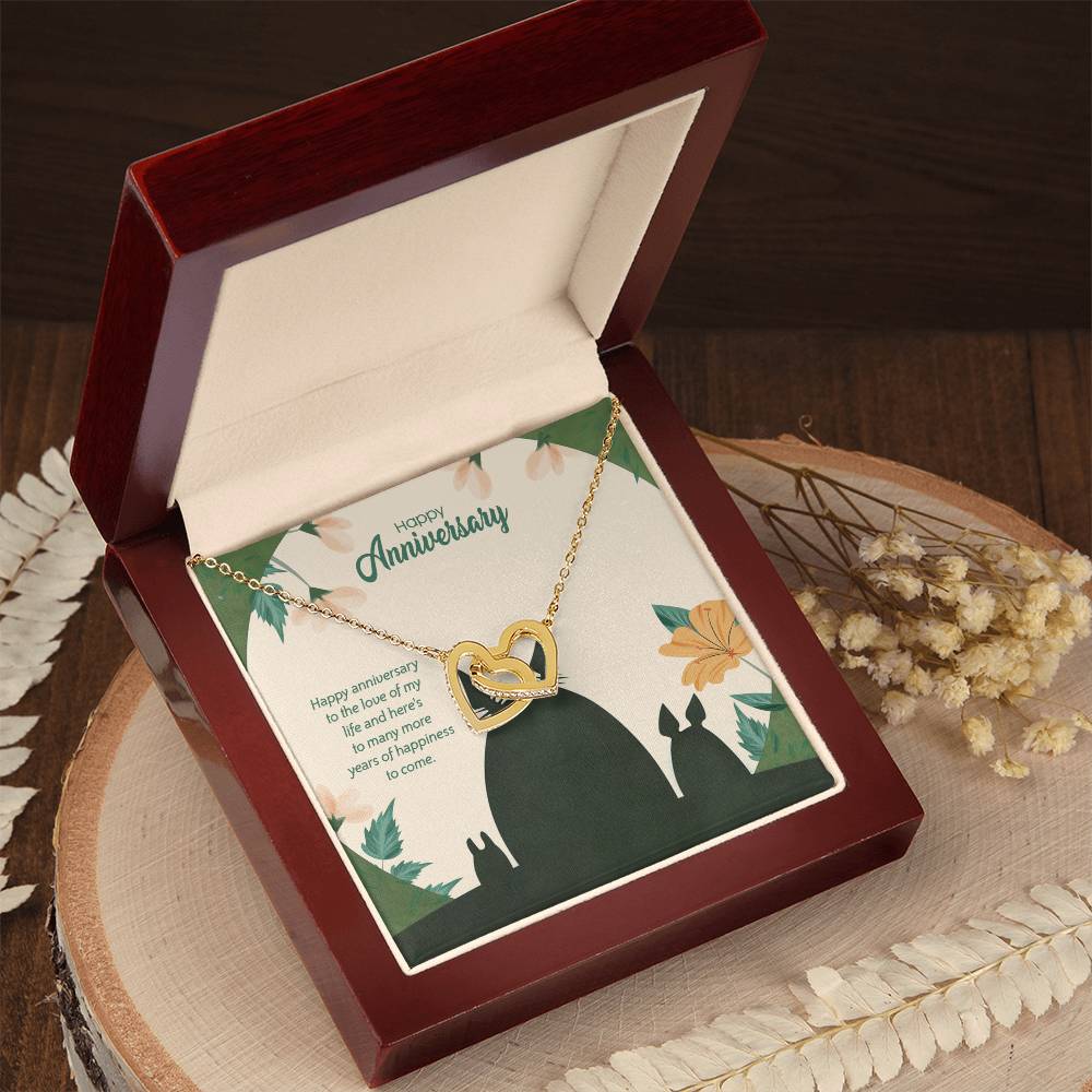 Totoro Anniversary Edition Many More Years Of Happiness For Us! - Interlocking Hearts Necklace