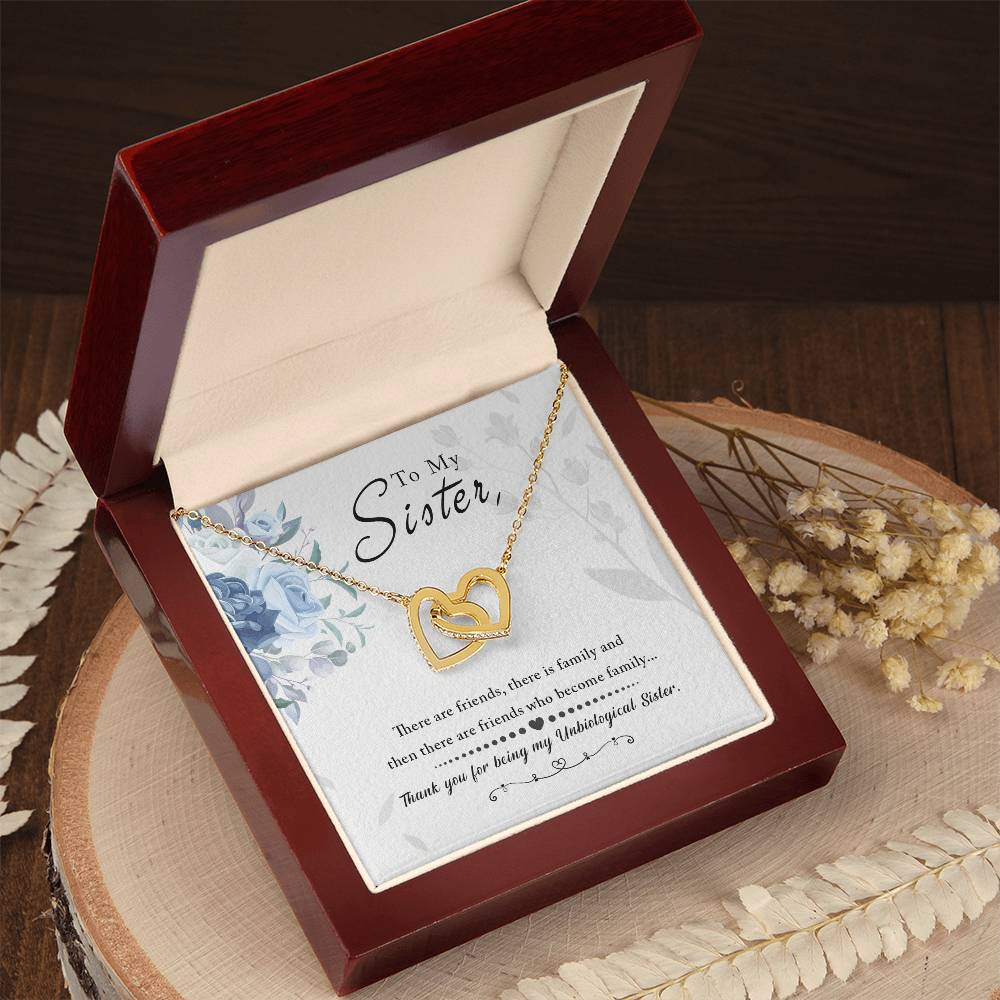 To My Sister Interlocking Hearts Interlocking Hearts Necklace