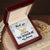 Thank You For Raising The Woman Of My Dreams Interlocking Hearts Necklace