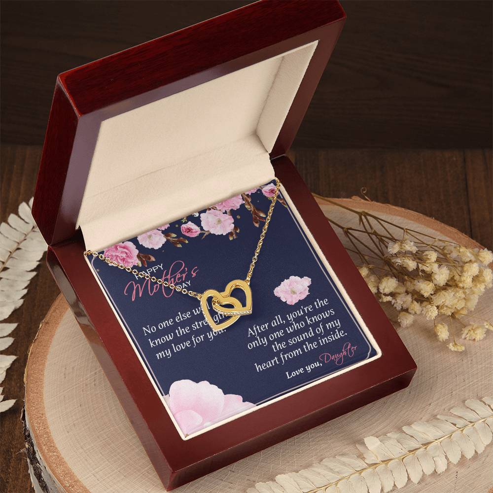 Gift For Mom - You'Re The Only One - The Interlocking Heart Necklace Interlocking Hearts Necklace