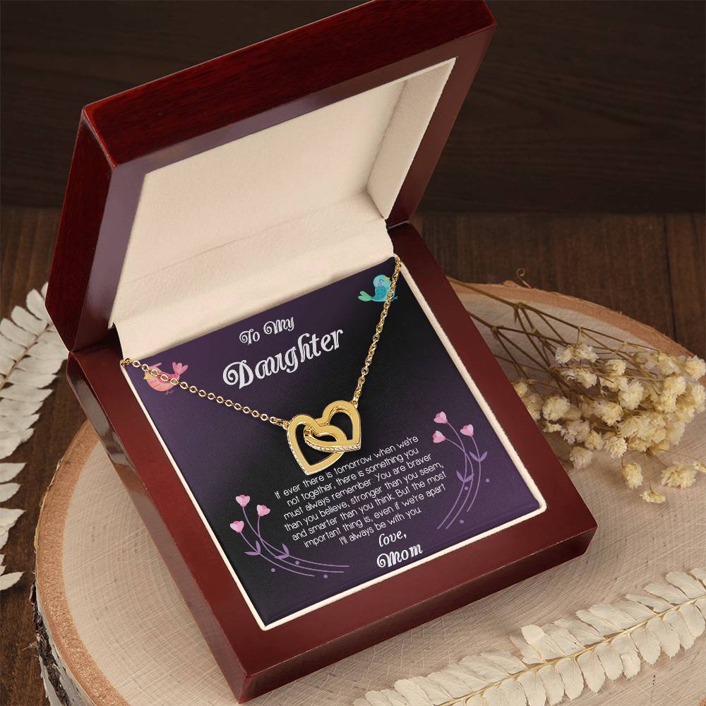 Gift For Daughter Interlocking Hearts Necklace