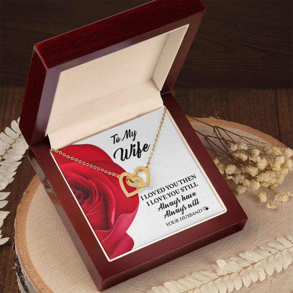 Perfect Valentine'S Day Gift For Your Wife! Interlocking Hearts Necklace