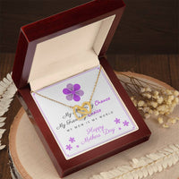 Mom Mama Mamy Interlocking Hearts Necklace