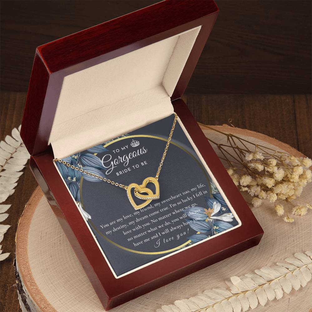 Engagement Gift For Bride To Be Future Wife Necklace Bride To Be Necklace Gift For Bride Sentimental Gift For Future Bride From Groom Fiance Gift For Her Interlocking Hearts Necklace