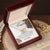 To My Daughter - Love Dad Interlocking Heart Interlocking Hearts Necklace