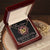 To My Gorgeous Girlfriend Luxury Necklace With Box And Message Card. Interlocking Hearts Necklace