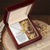 To My Daughter - This Old Lion Will Always Have Your Back Interlocking Hearts Necklace
