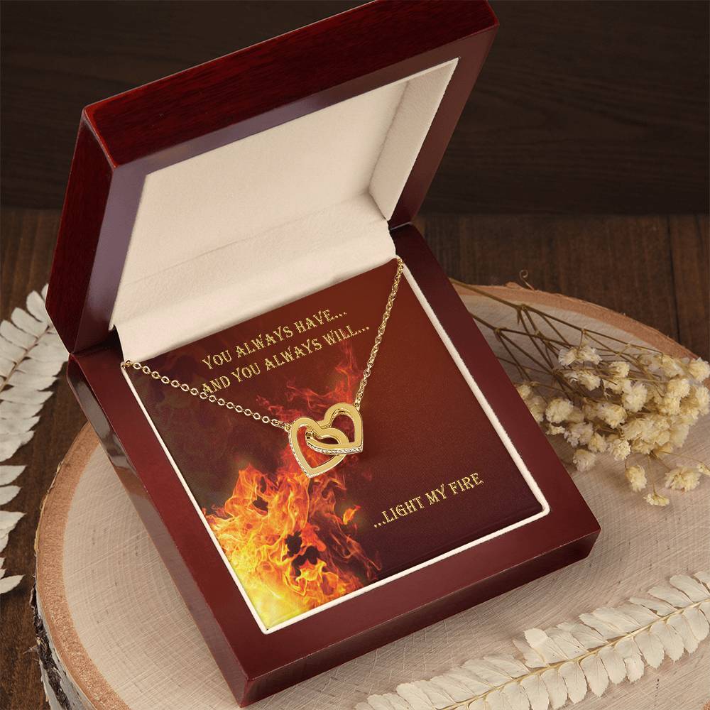 You Always Have And Always Will Interlocking Hearts Necklace