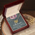 To My Daughter - I Promise You - Necklace Interlocking Hearts Necklace