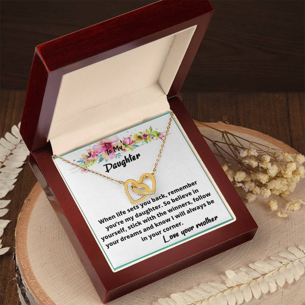 Always In Your Corner Two Hearts Necklace Interlocking Hearts Necklace