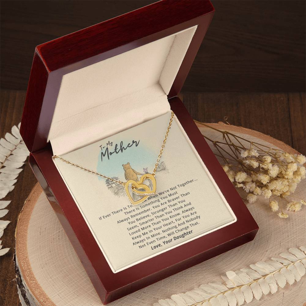 To My Mother - The Ever Tomorrow Necklace Gift Interlocking Hearts Necklace