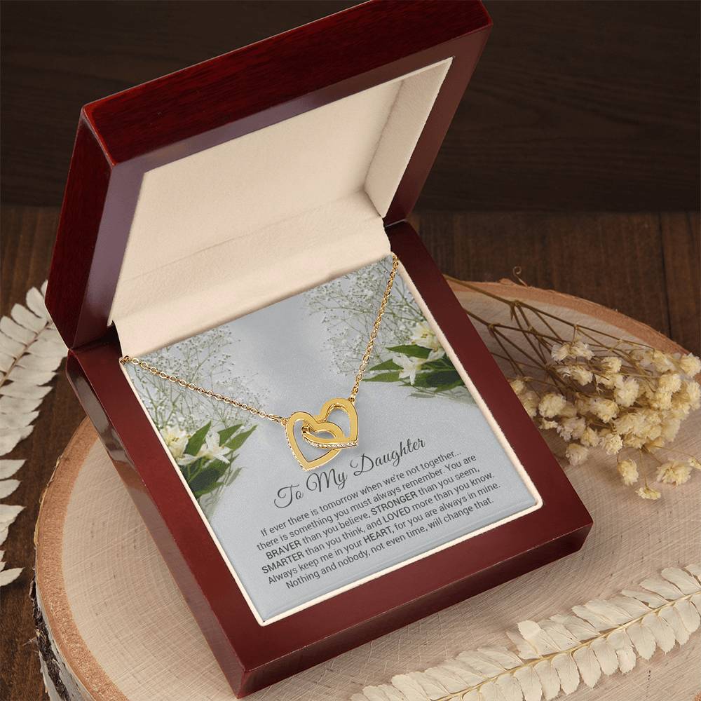 Interlocking Hearts - To Daughter Interlocking Hearts Necklace