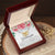To Granddaughter - Double Heart Necklace - Interlocking Hearts Necklace