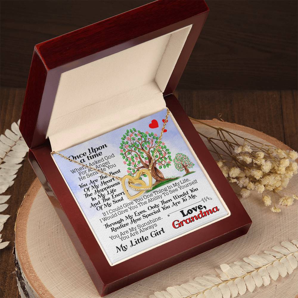Gift For Granddaughter - Interlocking Heart Necklace Interlocking Hearts Necklace