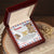 To My Daughter - This Old Lion Will Always Have Your Back Interlocking Hearts Necklace