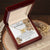 To My Granddaughter - This Old Lion Will Always Have Your Back Interlocking Hearts Necklace