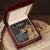 To My Daughter - This Old Lion Will Always Have Your Back - Necklace Interlocking Hearts Necklace