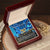 To My Granddaughter - Love You With All My Heart - Necklace Interlocking Hearts Necklace