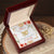 To My Fiancee - I Am So Lucky To Have Found You - I Love You Interlocking Hearts Necklace