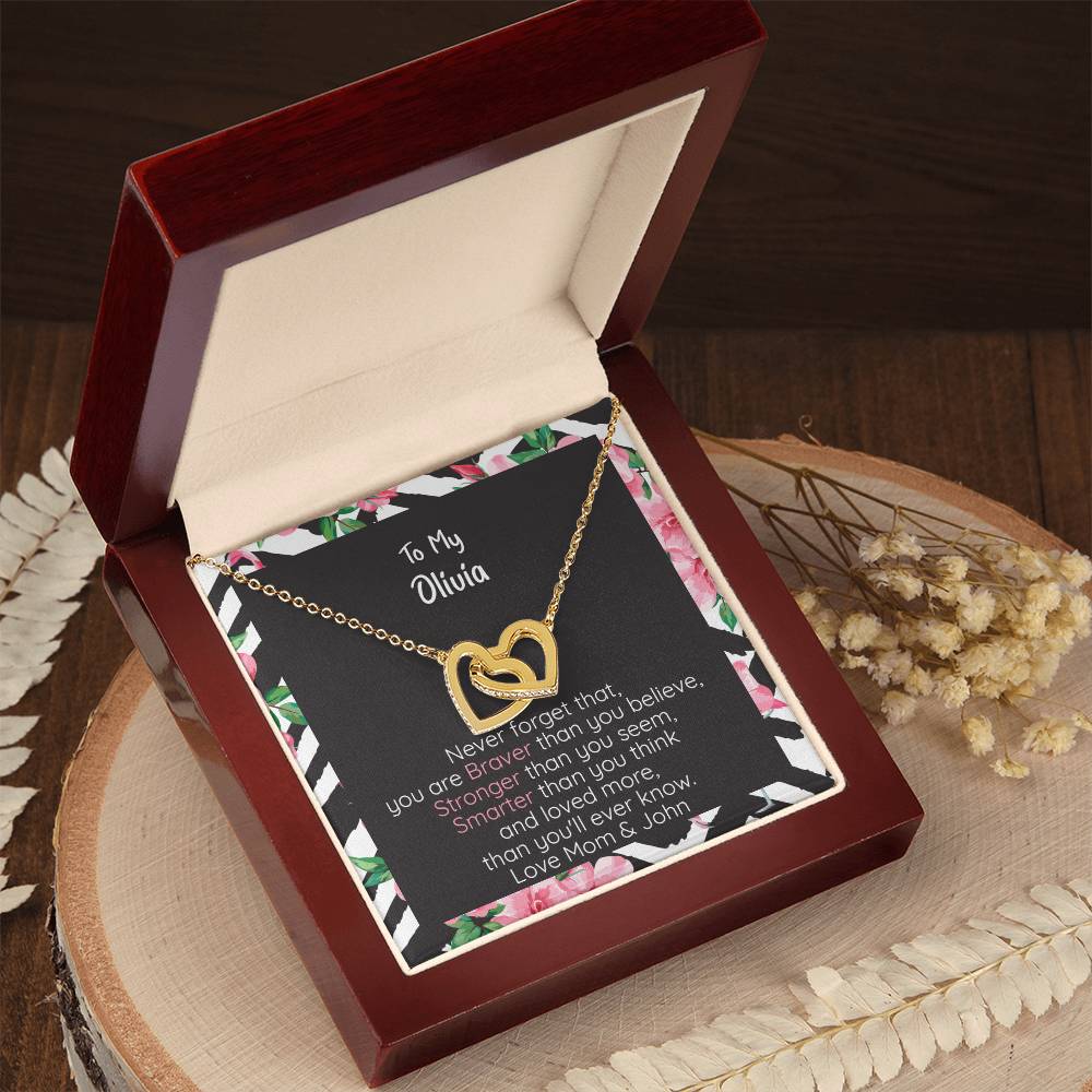 Olivia Braver Interlocking Hearts Necklace